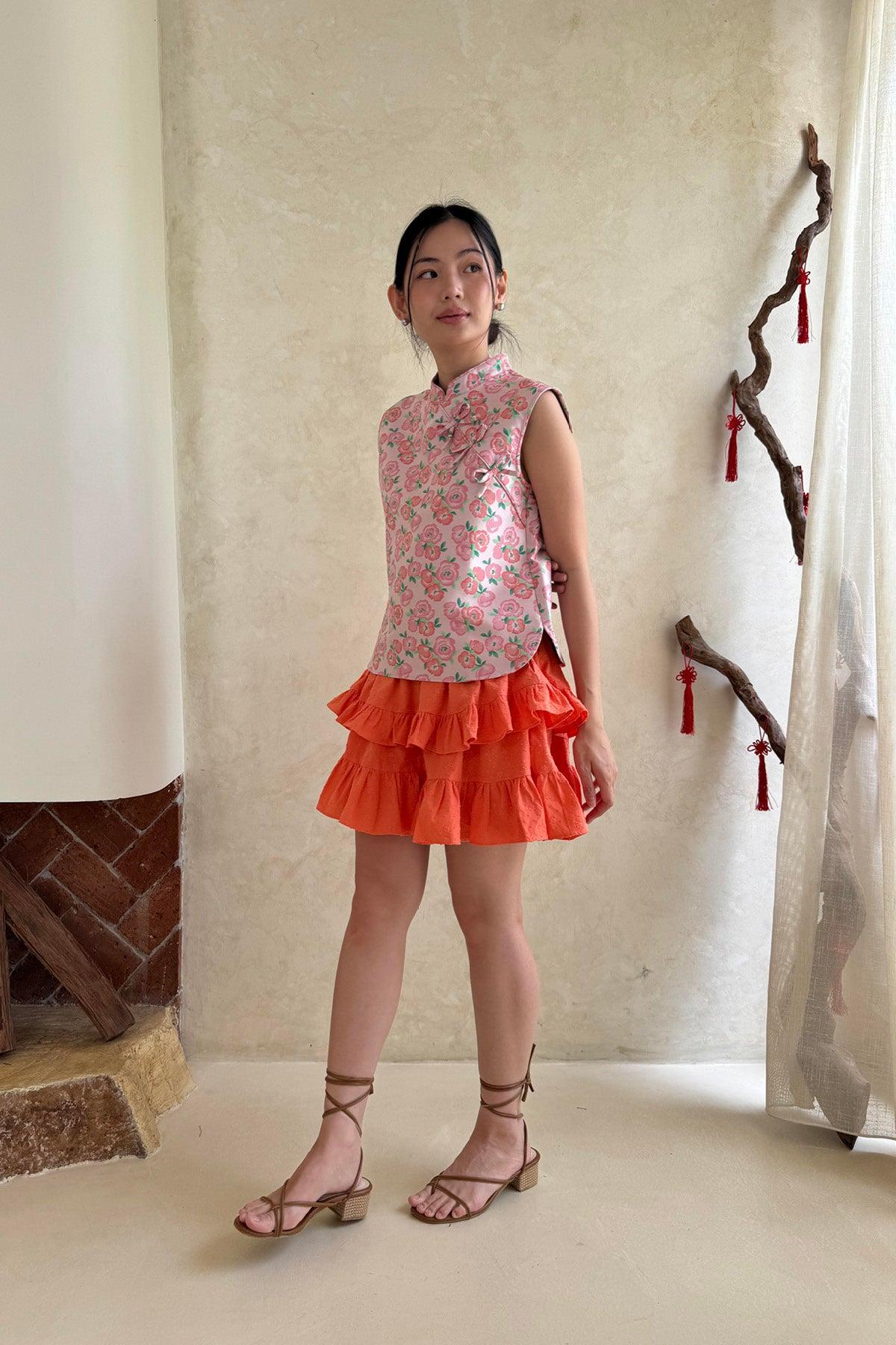 Yang Top Floral Pink - EESOME