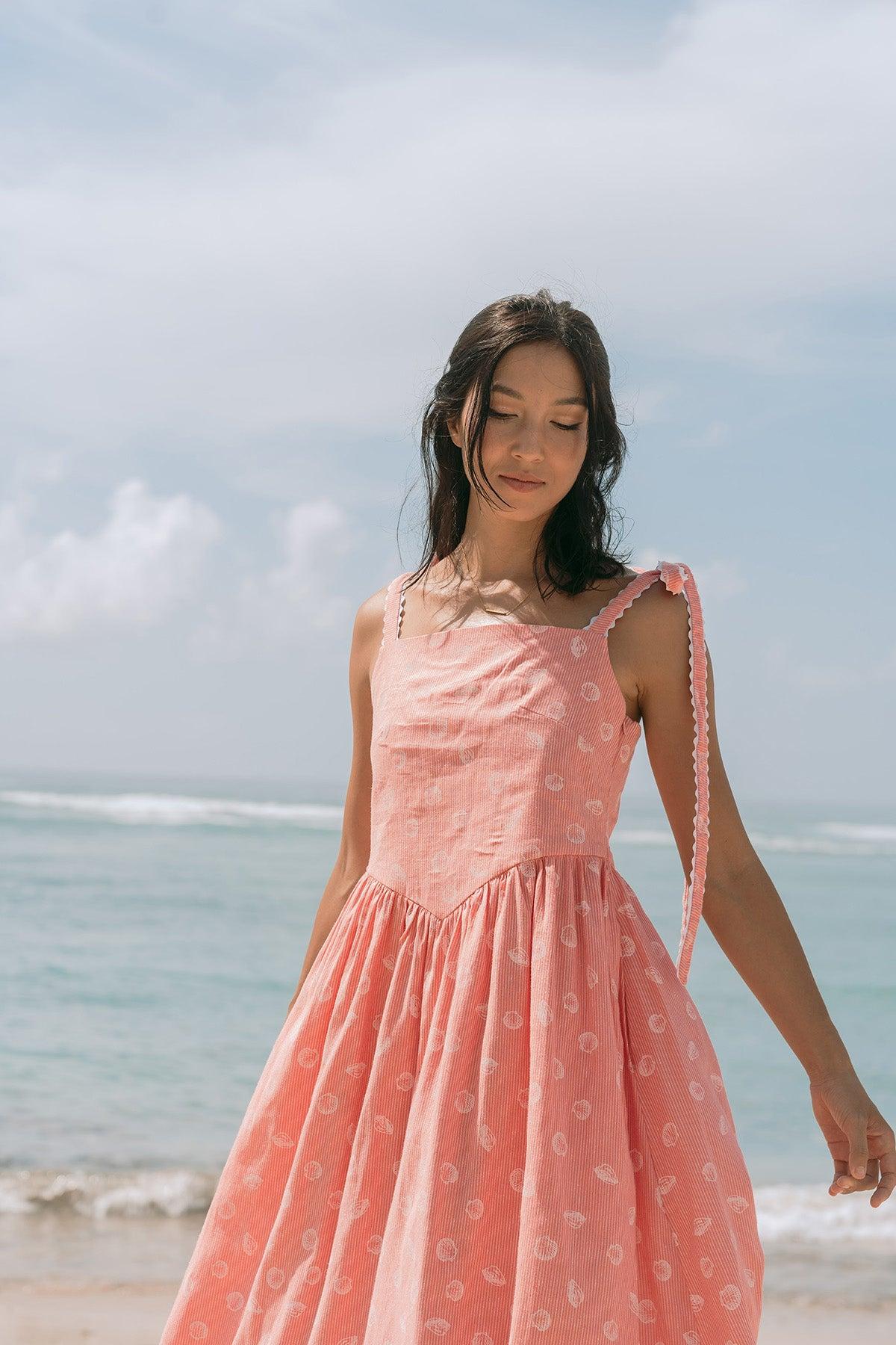 Zee Dress Red Shell - EESOME