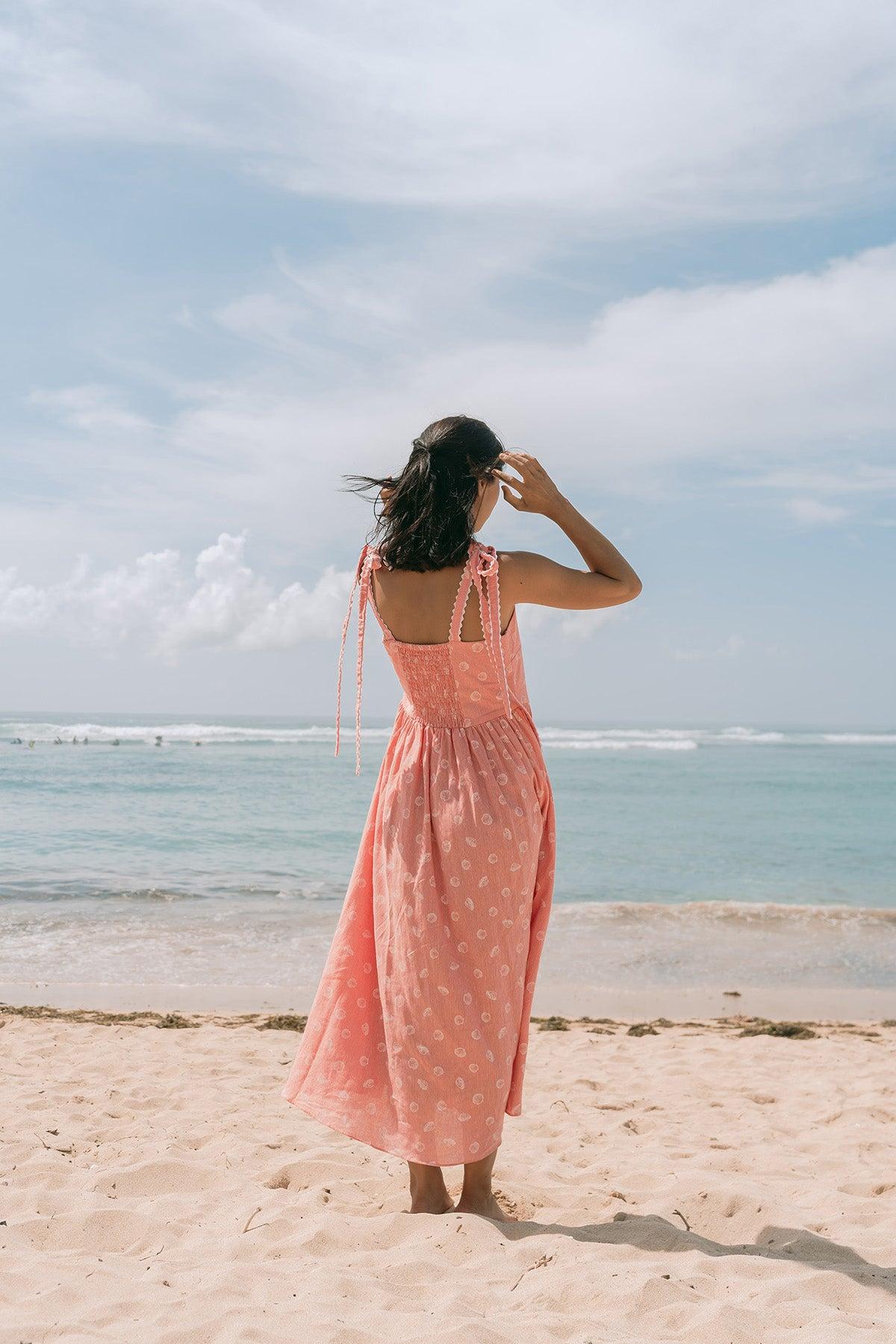 Zee Dress Red Shell - EESOME