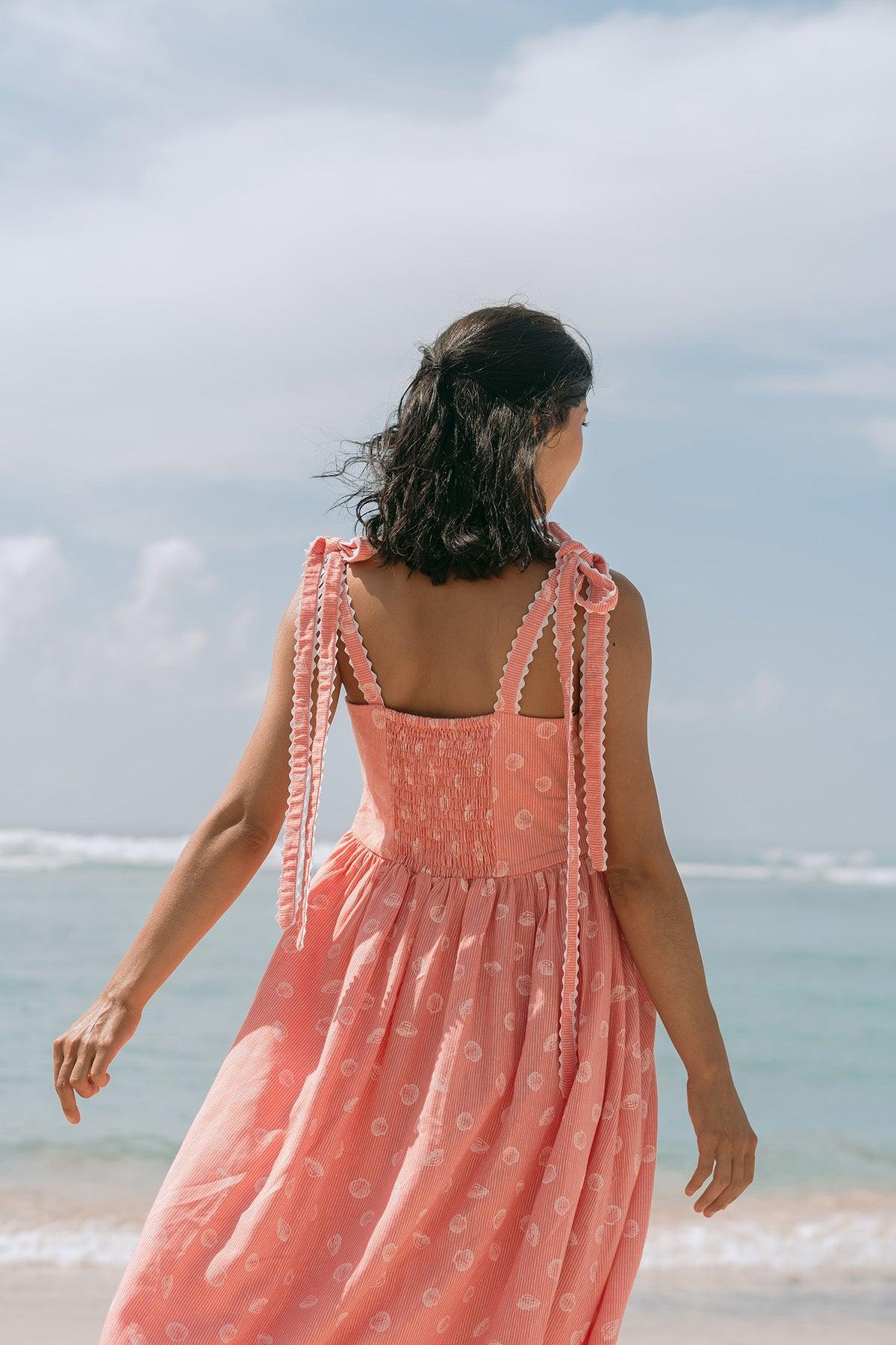 Zee Dress Red Shell - EESOME