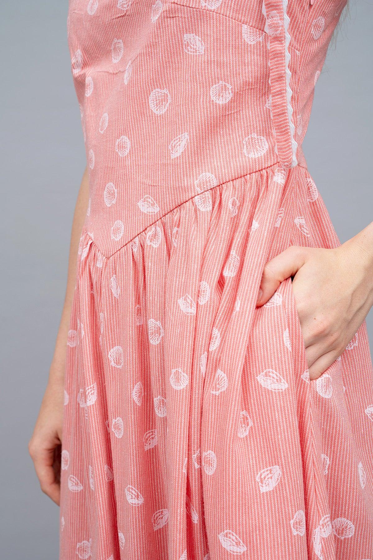 Zee Dress Red Shell - EESOME