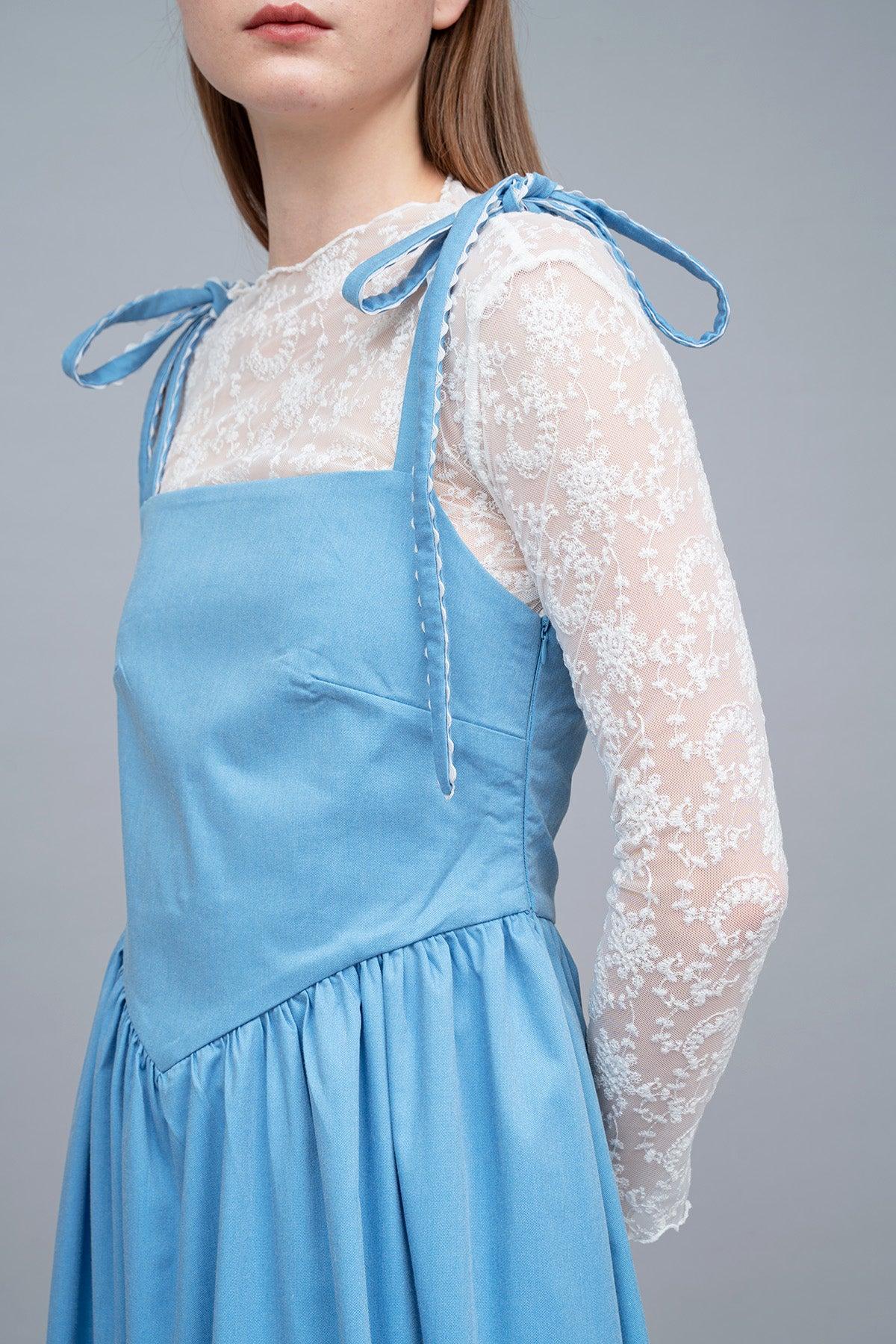 Zee Dress Sky White - EESOME