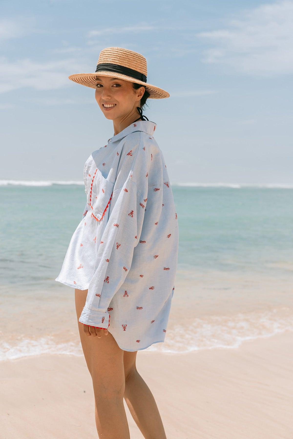 Zee Shirt Blue Lobster - EESOME