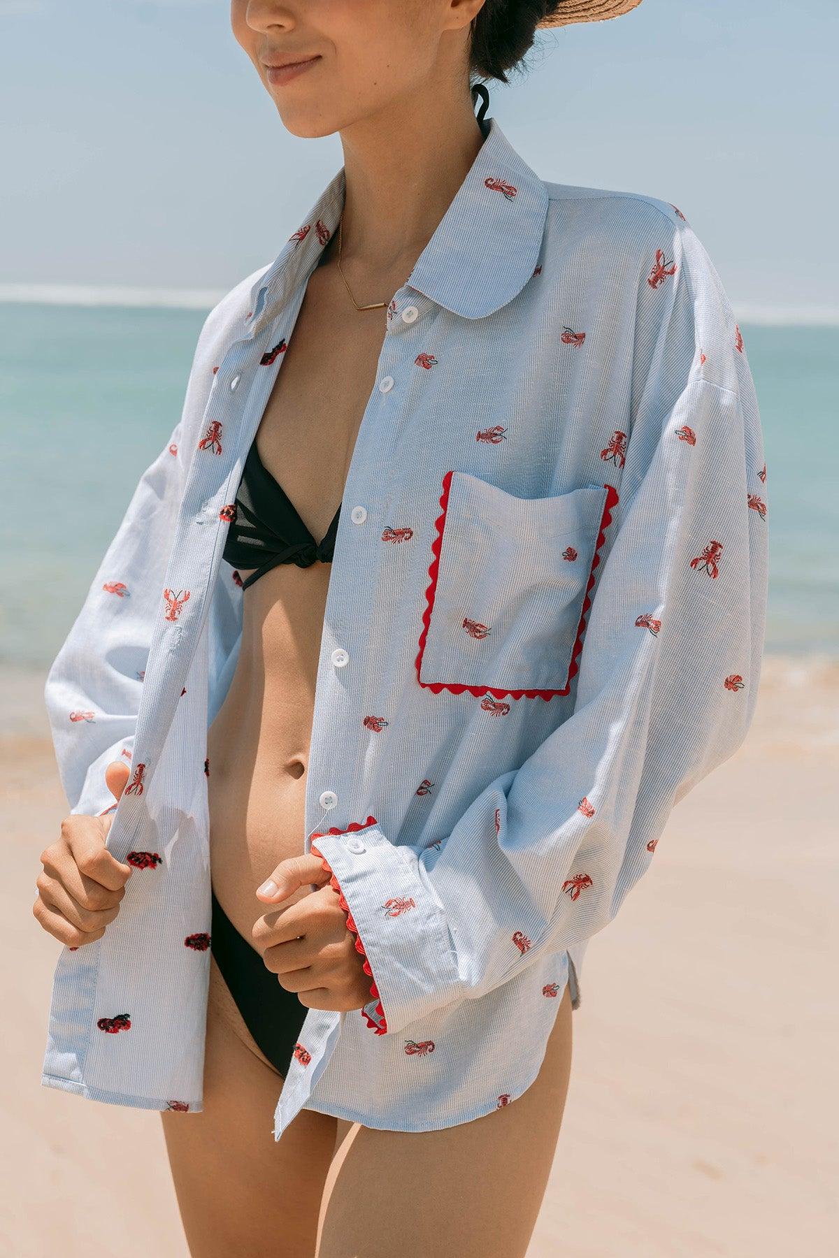 Zee Shirt Blue Lobster - EESOME