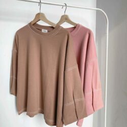 Kana Sweat Blouse Caramel - EESOME