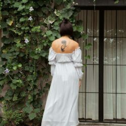 Maddie Dress Off White - EESOME