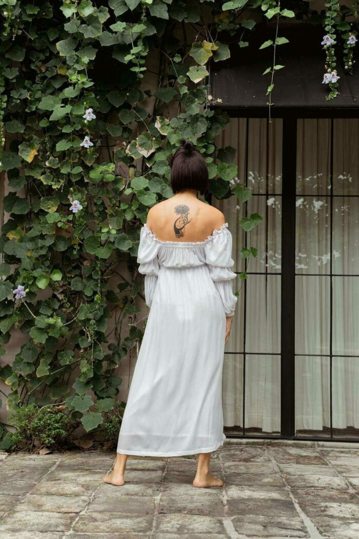 Maddie Dress Off White - EESOME